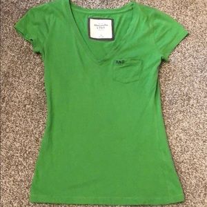 Green Abercrombie and Fitch tee!